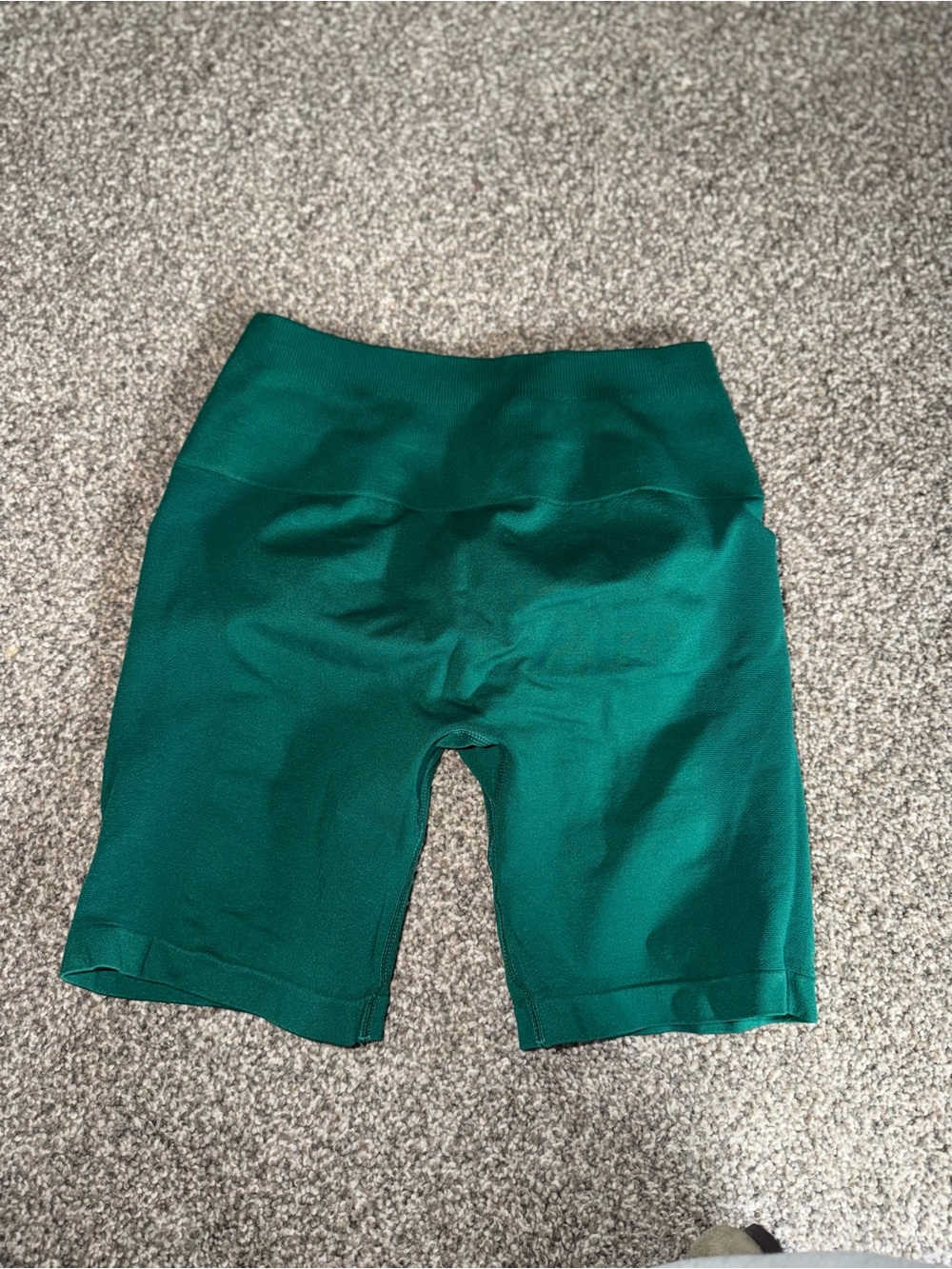 AUROLA Green Biker Shorts